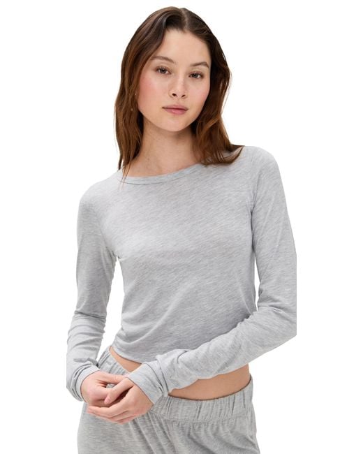 ÉTERNE Gray Baby Tee