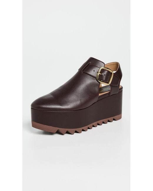 Stella McCartney Brown Elyse Alter Mat Sandals