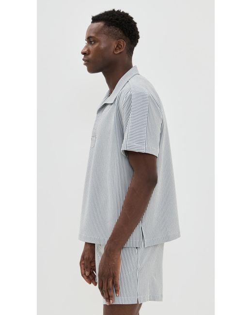 Jonathan Simkhai Black Hutton Popover Tee for men