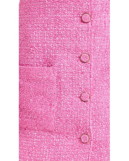 Endless Rose Pink Sleeveless Tweed Mini Dress