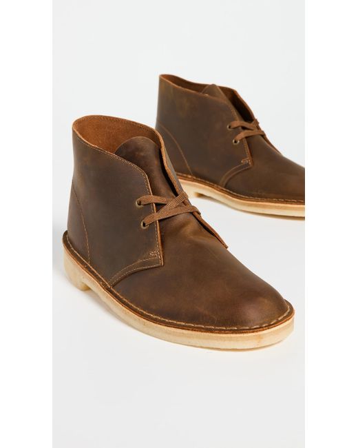 Clarks White Desert Boots for men