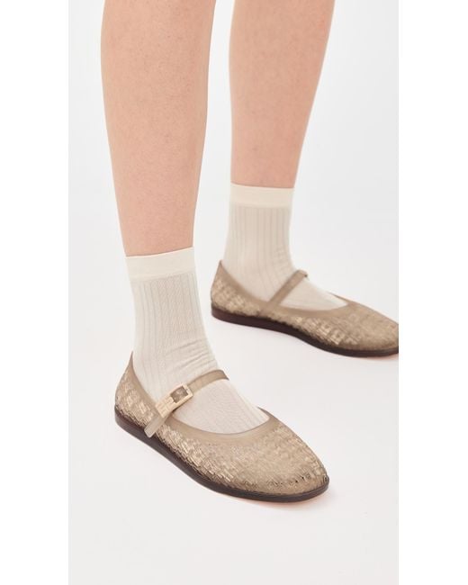 Melissa White Harper Jelly Ballet Flats