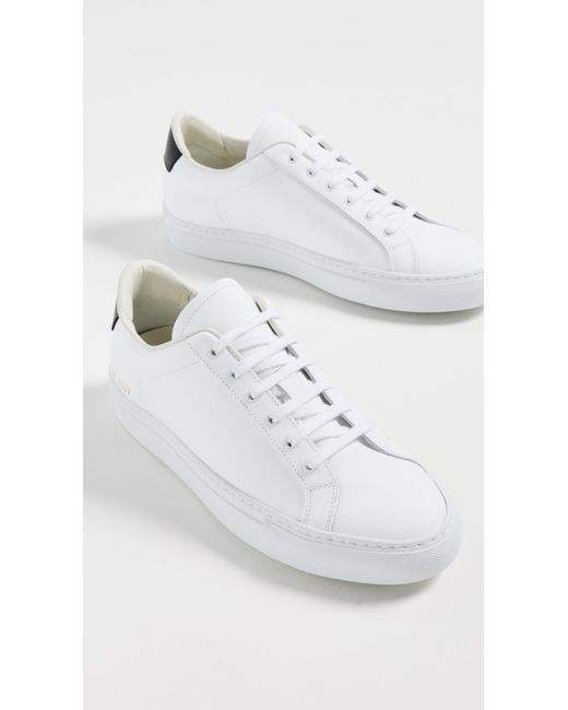 Common Projects White Retro Classic Sneakers