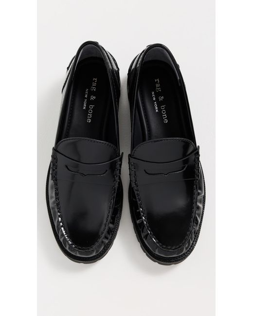 Rag & Bone Black Corey Loafers