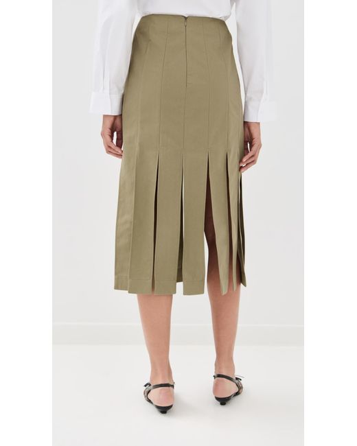 Simone Rocha Green Multi Slit Skirt