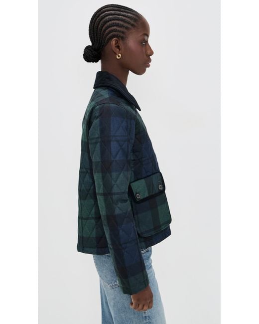 Barbour Blue Louden Quilted Jacket