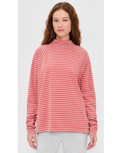 Fp Movement Pink Striped Restoration Layer Tee