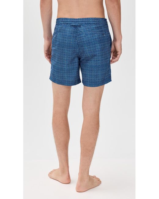 Orlebar Brown Blue Standard Riptide 6 Trunks for men