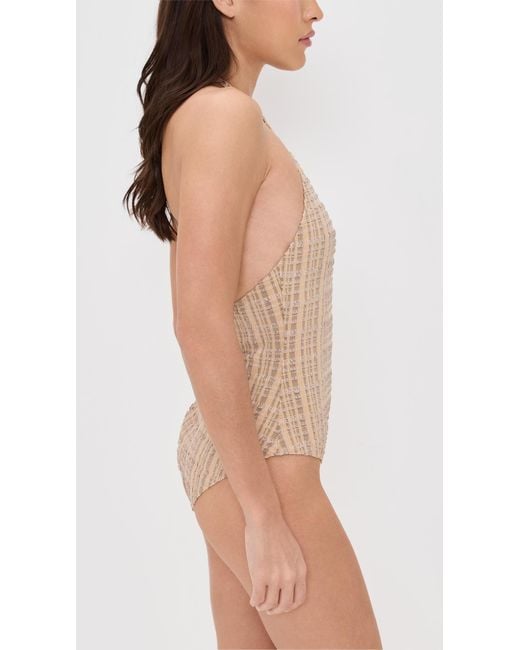 Lisa Marie Fernandez Pink Halter Maillot