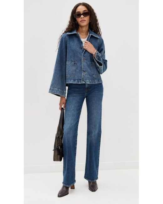 FRAME Blue The Swing Jacket