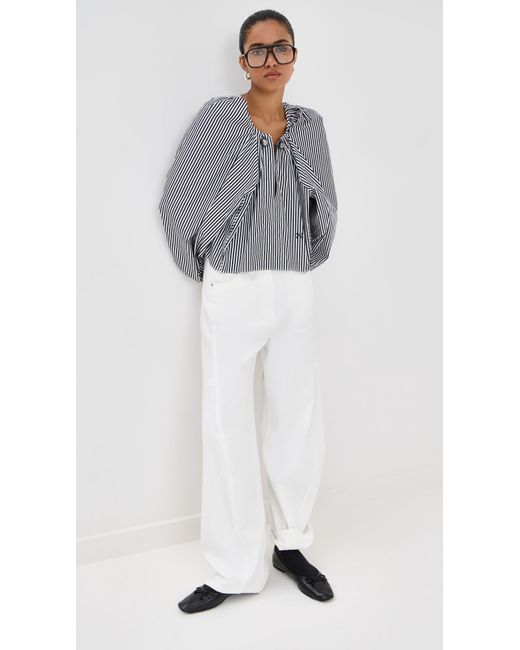 Nackiyé Gray Grand Bazaar Mini Top B & W Stripe