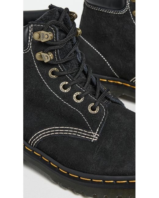 Dr. Martens Black 939 Long Napped Suede Boots