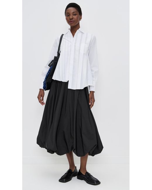 MEIMEIJ Black Poly Soft Bubble Skirt