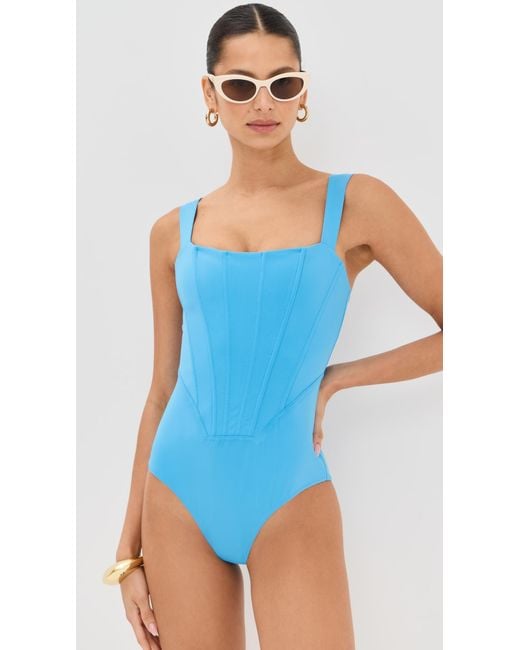 Staud Blue Adelaide One Piece