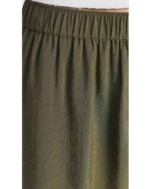 Madewell Green Pull-on Wide-leg Cargo Pant Deert Olive