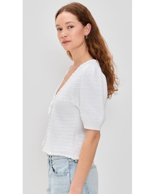 Splendid White Beverley Sweater