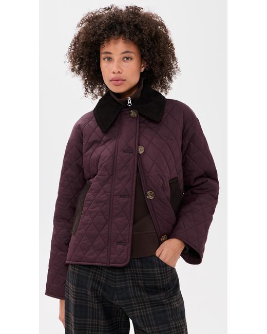 Barbour Purple Moira Quilted Jacket