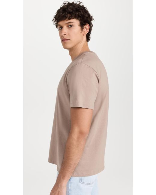 AMI Gray Ai Adc T-hirt Ight Taupe for men