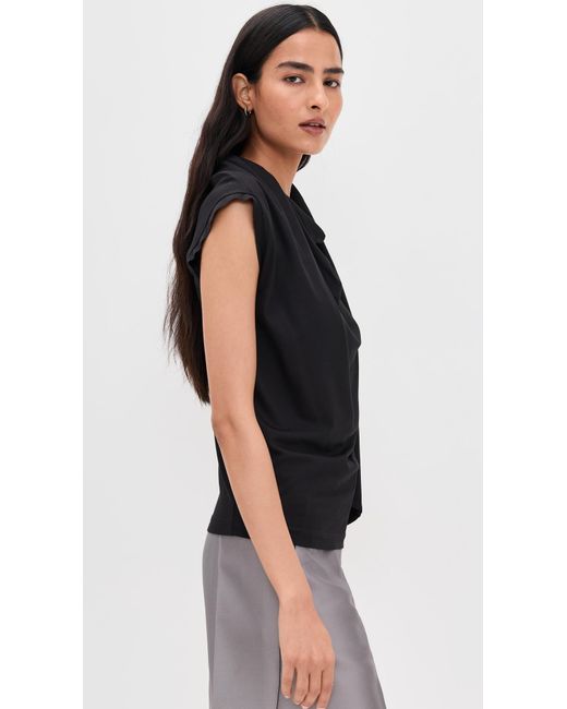 THE GARMENT Black Scarf Tee