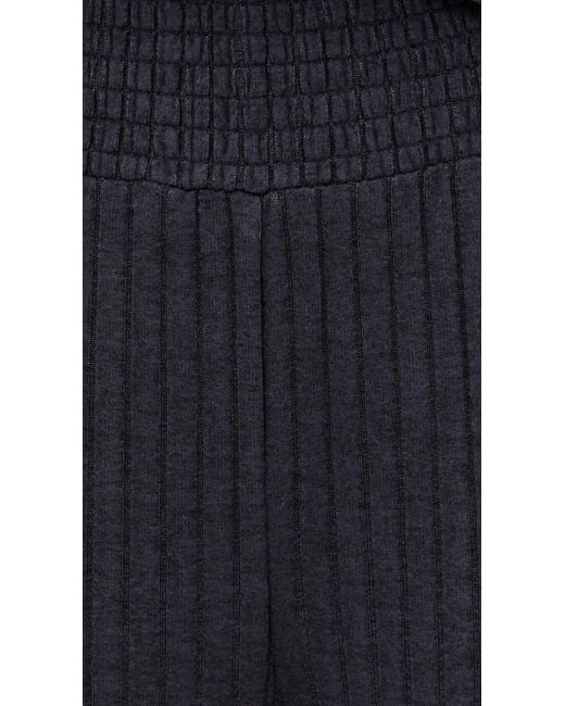 Z Supply Black Dawn Smocked Rib Pants
