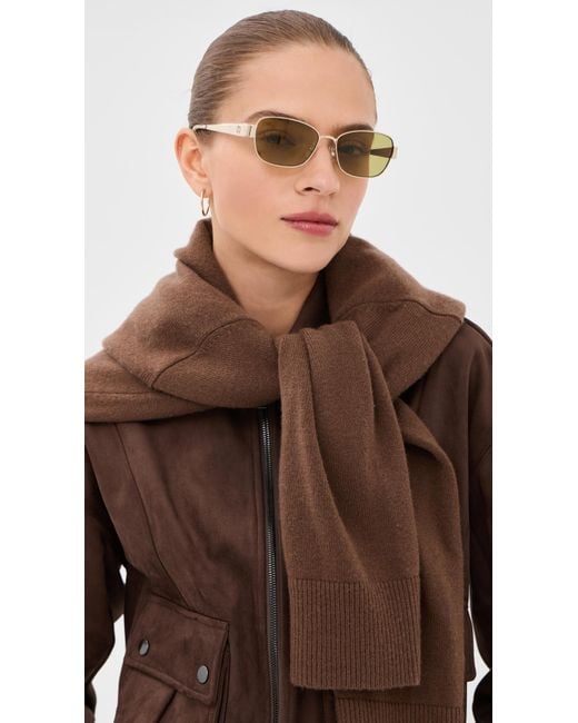 Tory Burch Multicolor Miller Rectangle Sunglasses