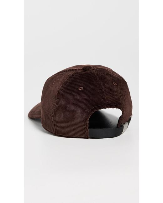 Rag & Bone Black Harlow Corduroy Baseball Cap