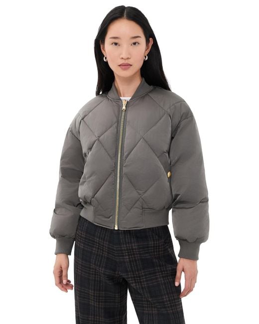 L'Agence Gray Violeta Reversible Puffer