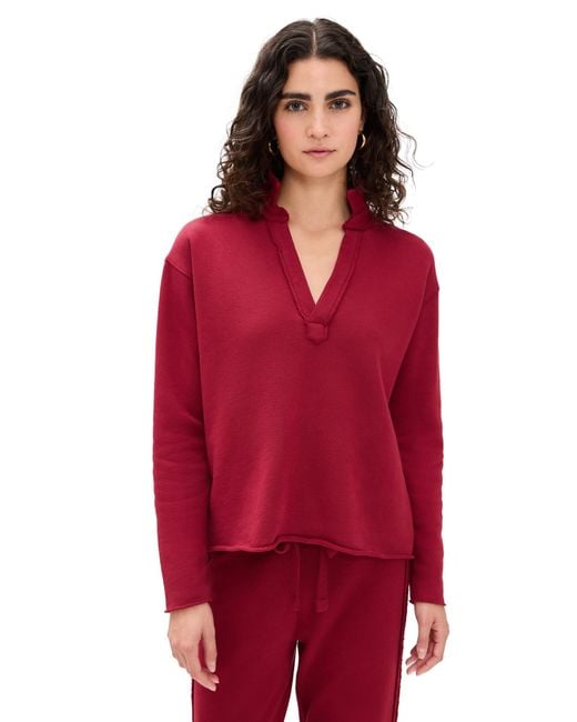 Frank & Eileen Red Patrick Popover Henley