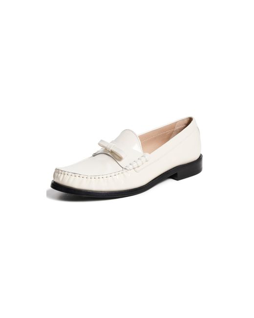 Stuart Weitzman Black Lottie Bow Loafers