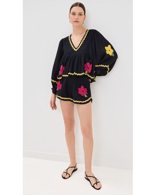 RHODE Black Renata Top