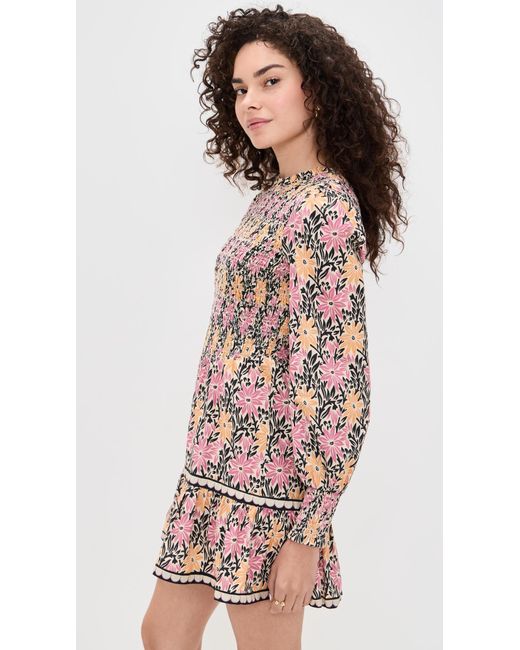 Saylor Multicolor Darla Floral Batik Mini Dress