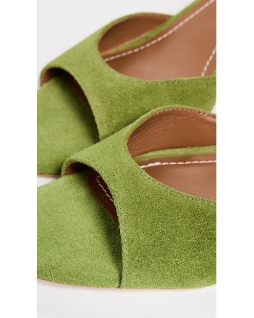 Staud Green Brigitte Mules