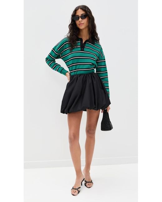 ROTATE BIRGER CHRISTENSEN Black Mini Balloon Skirt