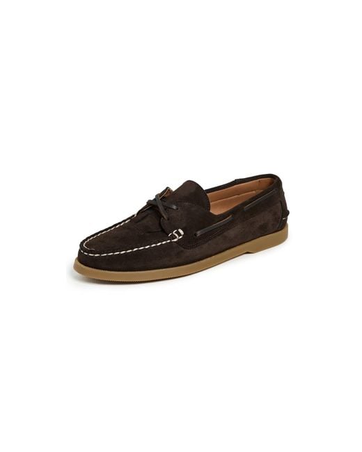 Hereu Black Saler Nautic Suede Flats