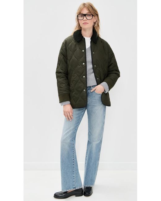 Alex Mill Black Anne Quilted Jacket