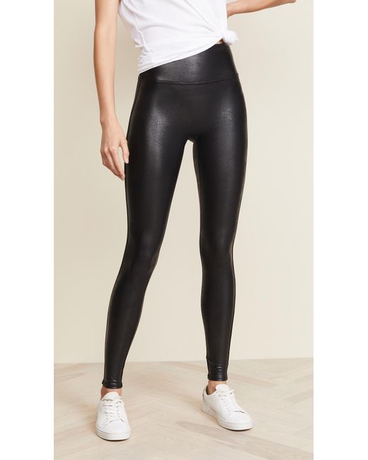 SPANX Faux Leather Leggings in Black