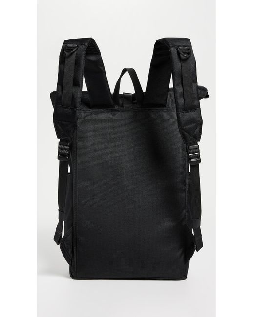 Sandqvist Black Icon Medium Rolltop Backpack for men