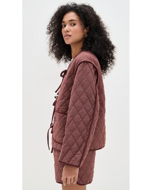 Bailey Rose Red Front Tie Jacket