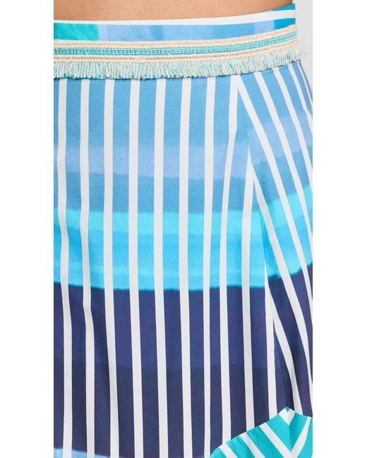Silvia Tcherassi Blue Sivia Tcherassi Madaini Skirt Infinite Bue Stripes