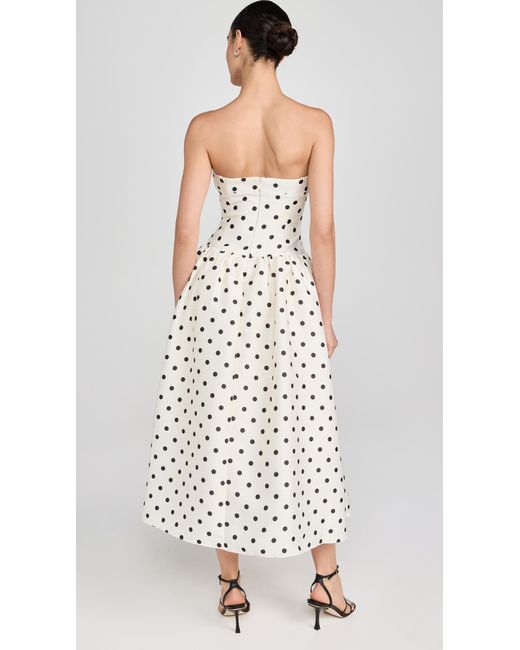 self portrait white taffeta midi dress SELF-PORTRAIT RUCHED TAFFETA MIDI DRESS UK 8