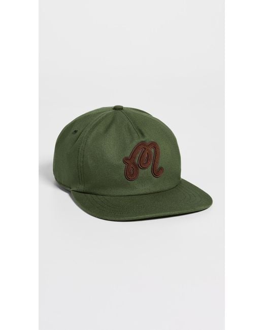 Malbon Green Velasco Snapback Hat for men
