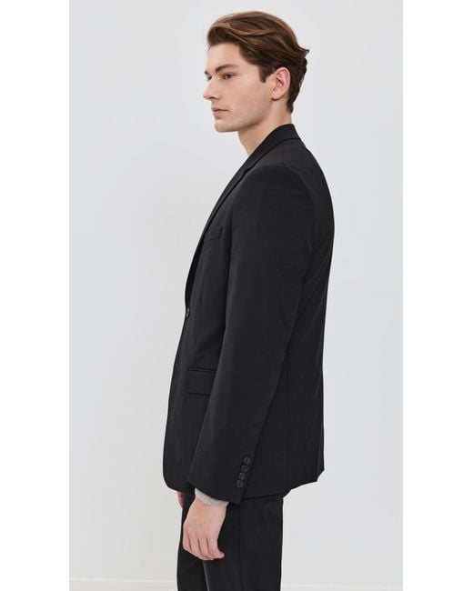 Theory Black Chambers Stretch Wool Blazer for men