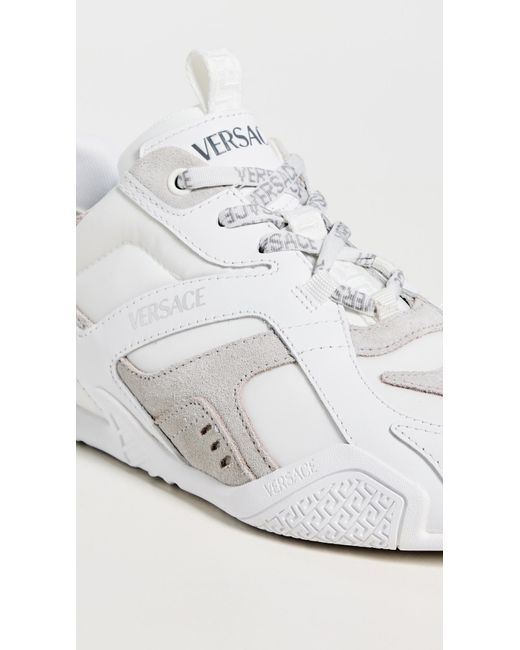 Versace White Leather Sneakers