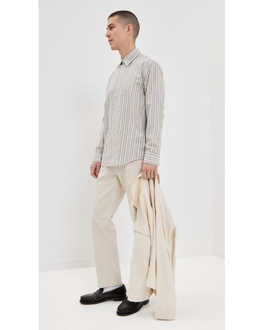NN07 Multicolor Freddy Striped Button Down for men