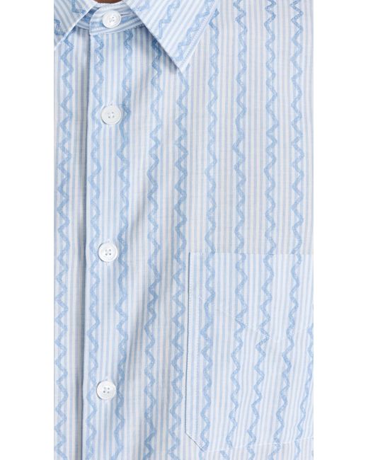 Missoni Blue Long Sleeve Shirt for men