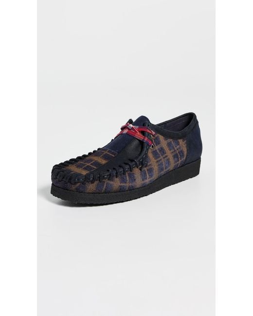 Clarks Blue Nicholas Daley X Originals Wallaby Loafers for men