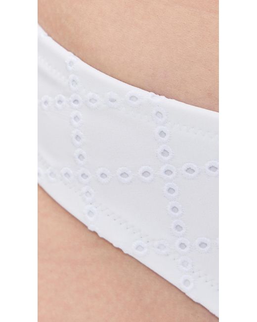 Solid & Striped White The Eva Bikini Bottoms