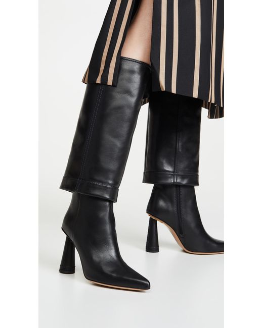 Jacquemus Les Bottes Pantalon Leather Boots in Black Save 49 Lyst