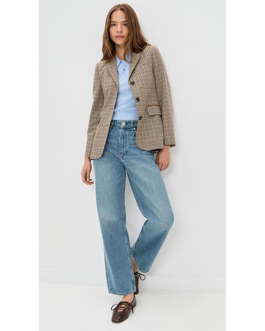 Rag & Bone Multicolor Evia Plaid Blazer