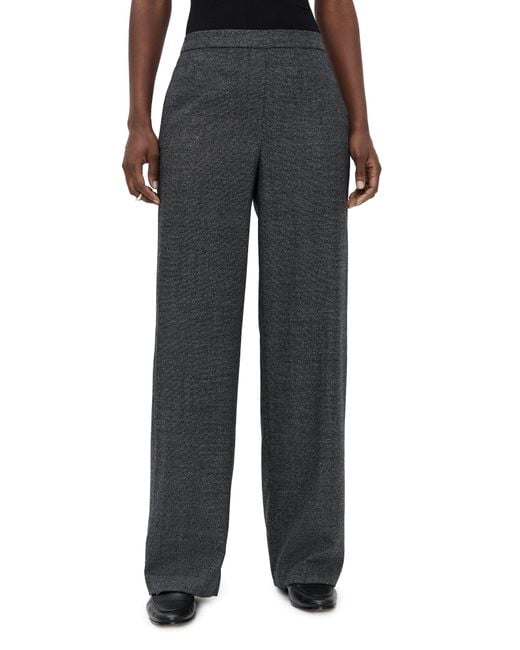 Theory Black Wide Pull On Pants